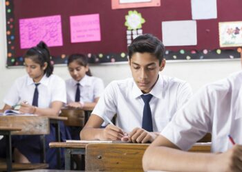 Classroom, School Building, Writing, Working, India,